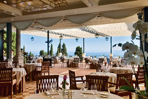 Interior of The Restaurant, Grand Hotel Timeo, Taormina, Sicily, Italy | Bown's Best